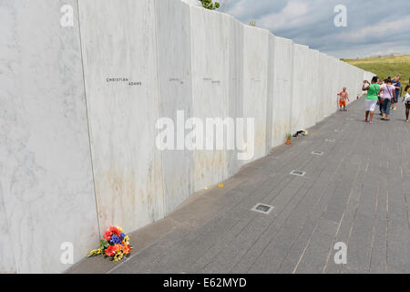 SHANKSVILLE, Pennsylvania - Juli 18-2014: National Memorial außerhalb Shanksville, PA, wo United Flug 93 auf 9 / 11 stürzte, Stockfoto