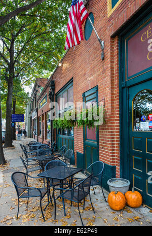 Restaurant im Süden Blount Straße in der Altstadt City Market, Raleigh, North Carolina, USA Stockfoto