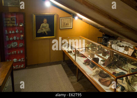 alten Leuchtturm-Museum in Stonington CT Stockfoto