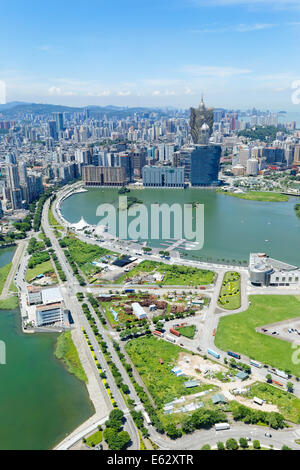 Macau Cityecape am Tag, Blick vom Macau Tower Stockfoto