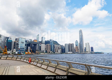 Hong Kong, moderne Gebäude im Bankenviertel Stockfoto