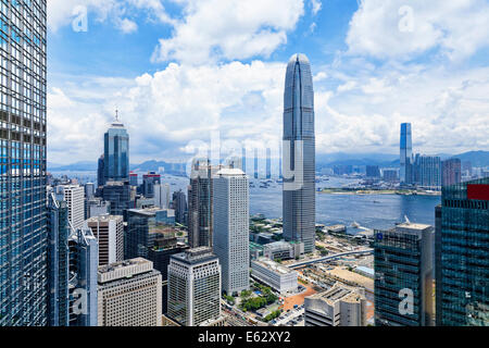 Hong Kong, moderne Gebäude im Bankenviertel Stockfoto