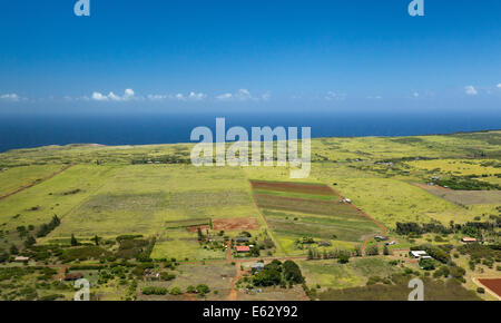 Luftaufnahme von Molokai Hawaii Stockfoto