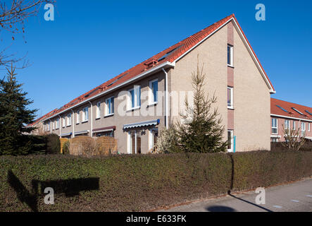 Berlin, Deutschland, Neubau von Reihenhäusern in Berlin-Biesdorf Stockfoto