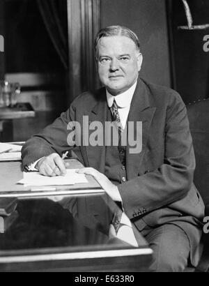 1920ER JAHRE PORTRAIT HERBERT C. HOOVER 1874-1964 31. AMERIKANISCHEN PRÄSIDENTEN REPUBLIKANISCHEN DEPRESSION STOCK MARKET CRASH BOULDER DAM Stockfoto