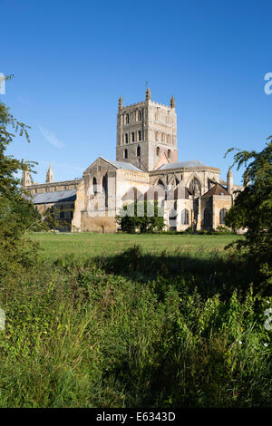 Tewkesbury Abbey, Tewkesbury, Gloucestershire, England, Vereinigtes Königreich, Europa Stockfoto