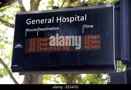Öffentliche Verkehrsmittel-Bus stop in Elm Grove Brighton UK Stockfoto