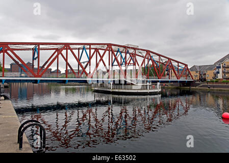 Salford Queys Manchester Schiff cannal Stockfoto