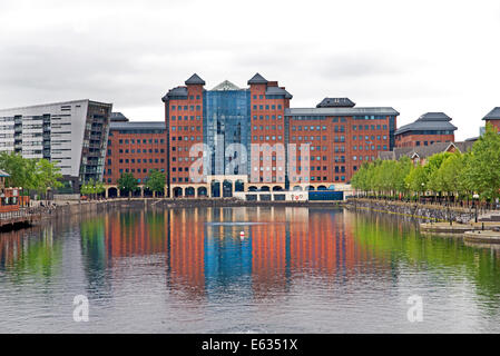 Salford Quays Manchester Ship canal Stockfoto