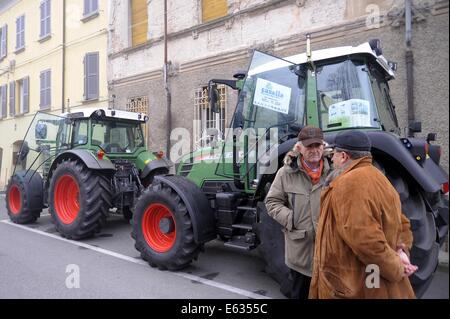 Guastalla (Reggio Emilia, Italien), Bauernmarkt Stockfoto