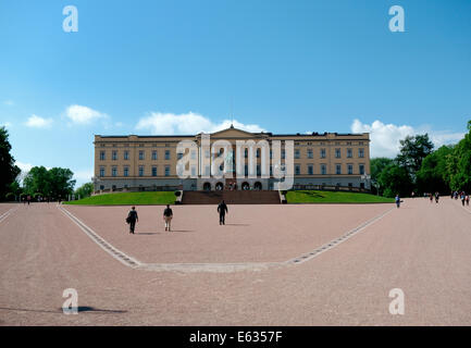 The Royal Palace-Oslo-Norwegen Stockfoto