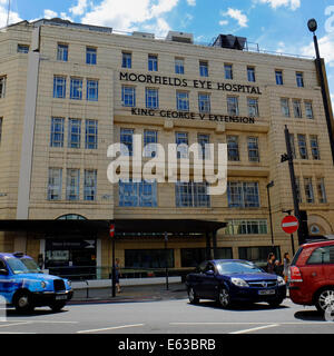 MOORFIELDS EYE HOSPITAL in London Stockfoto