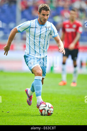 Hannover, Deutschland. 10. August 2014. Roms Bruno Pereirinha während der Fußball-Testspiel Hannover 96 Vs Lazio Rom in der HDI-Arena in Hannover, 10. August 2014. Foto: Ole Spata/Dpa/Alamy Live-Nachrichten Stockfoto