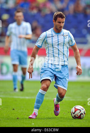 Hannover, Deutschland. 10. August 2014. Roms Bruno Pereirinha während der Fußball-Testspiel Hannover 96 Vs Lazio Rom in der HDI-Arena in Hannover, 10. August 2014. Foto: Ole Spata/Dpa/Alamy Live-Nachrichten Stockfoto