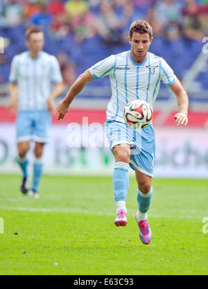 Hannover, Deutschland. 10. August 2014. Roms Bruno Pereirinha während der Fußball-Testspiel Hannover 96 Vs Lazio Rom in der HDI-Arena in Hannover, 10. August 2014. Foto: Ole Spata/Dpa/Alamy Live-Nachrichten Stockfoto