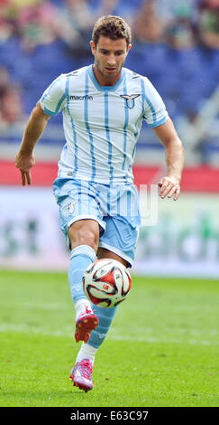 Hannover, Deutschland. 10. August 2014. Roms Bruno Pereirinha während der Fußball-Testspiel Hannover 96 Vs Lazio Rom in der HDI-Arena in Hannover, 10. August 2014. Foto: Ole Spata/Dpa/Alamy Live-Nachrichten Stockfoto