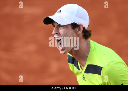 Andy Murray (GBR), French Open 2014, Roland Garros, Paris, Frankreich, Stockfoto