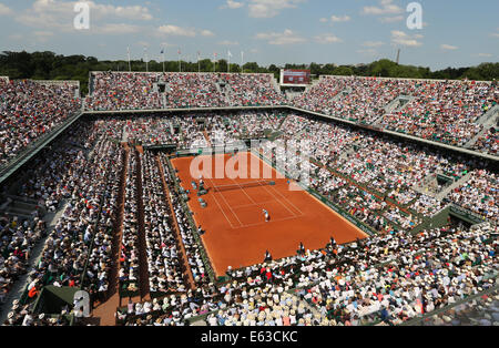 Herren-Finale der französischen Open 2014, Roland Garros, Paris, Frankreich Stockfoto