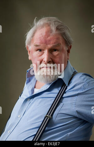 Edinburgh, Schottland. 12. August 2014. Alasdair Gray, der schottische Schriftsteller und Künstler, auf dem Edinburgh International Book Festival 2014. Edinburgh, Schottland. 12. August 2014 Kredit: GARY DOAK/Alamy Live-Nachrichten Stockfoto