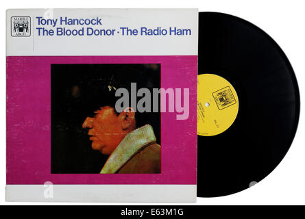 Die Blutspender und die Radio Ham von Tony Hancock auf Vinyl Stockfoto