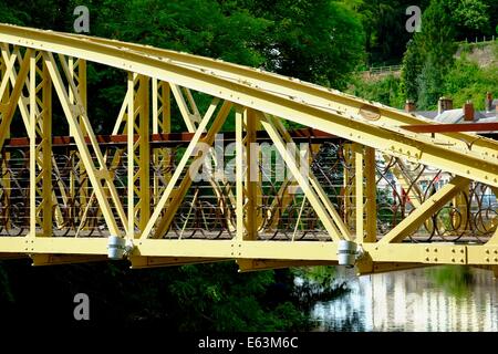 Jubilee Bridge Matlock Bath Derbyshire England Großbritannien Stockfoto