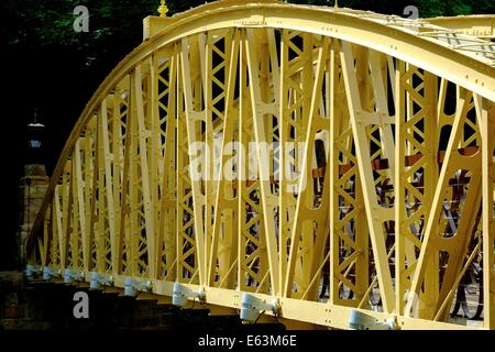 Jubilee Bridge Matlock Bath Derbyshire England Großbritannien Stockfoto