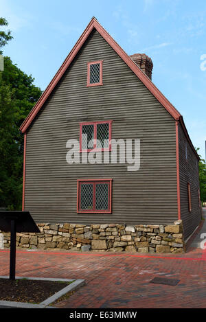 Goult Pickman Haus, Salem älteste Gebäude, möglicherweise bereits im Jahre 1664 für Samuel Pickman gebaut worden sein. Stockfoto