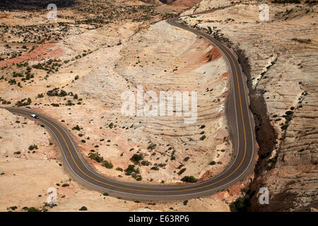 Scenic Byway 12, Grand Staircase-Escalante National Monument, in der Nähe von Escalante, Garfield Land, Utah, USA Stockfoto