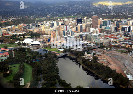 Luftaufnahme der Stadt Adelaide in Australien Stockfoto