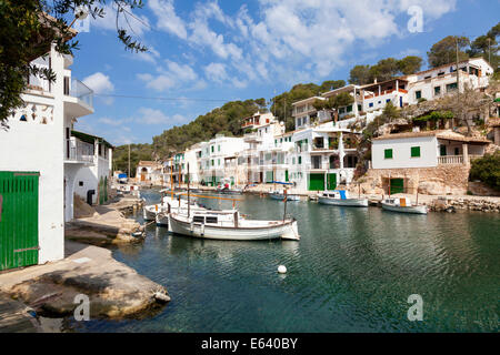 Fischerei-Hafen von Cala Figuera, Mallorca, Balearen, Spanien Stockfoto