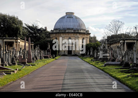Brompton Cemetery, Kapelle, West London, England, Vereinigtes Königreich Stockfoto
