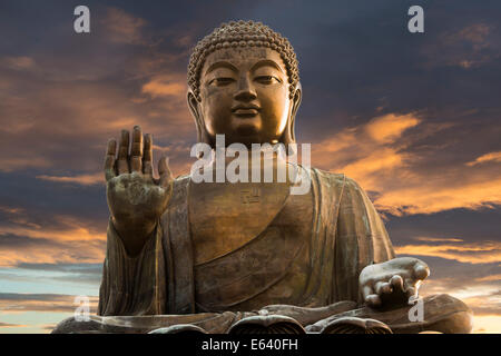 Tian Tan Buddha Statue, Lantau Island, Hong Kong, China Stockfoto