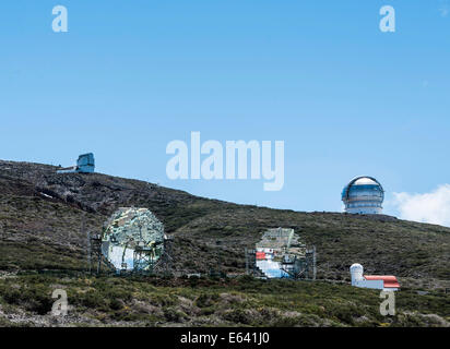 Sternwarte, Roque de Los Muchachos Observatorium, ORM, European Northern Observatory, ENO, Roque de Los Muchachos, La Palma Stockfoto