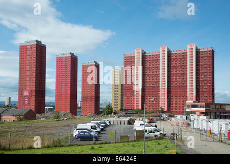 Red Road Wohnungen Glasgow 2014. Stockfoto