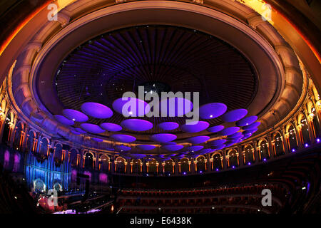 Solide Akustikplatten im Dach der Royal Albert Hall, London, UK Stockfoto