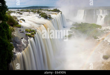 Iguaçu (Iguazu), Cataratta Foz do Iguazu Nationalpark Iguaçu, Parana, Brasilien Stockfoto