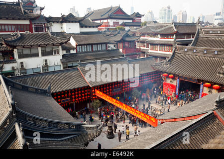 Tempel, Yu Garten, Shanghai, China Stockfoto