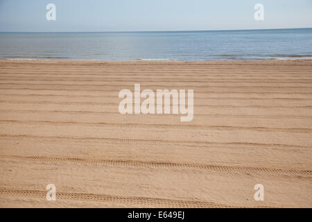 Der Strand von Sutton am Meer Stockfoto