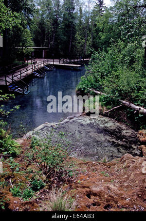 Liard River Hot Springs, Britisch-Kolumbien Stockfoto