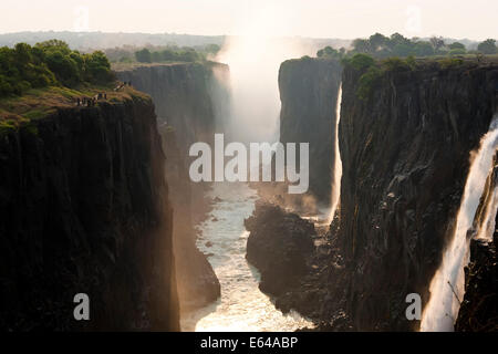 Victoria Falls, Sambia Stockfoto