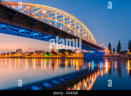 John-Frost-Brücke (John Frostbrug in niederländischer Sprache) ist die Straßenbrücke über den Niederrhein Arnhem in den Niederlanden. Stockfoto