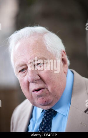 Edinburgh, Schottland. 14. August 2014. Britische Labour-Politiker, Autor und Journalist, Roy Hattersley, auf dem Edinburgh International Book Festival 2014 erscheinen. Edinburgh, UK. Donnerstag, 14. August 2014 die Credit: Lorenzo Dalberto/Alamy Live-Nachrichten Stockfoto