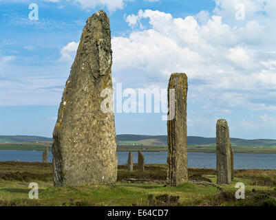 dh RING OF BRODGAR ORKNEY neolithischen Menhiren Kreis Schottland Stockfoto