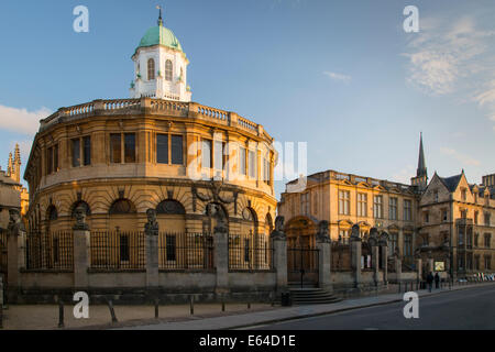 Sheldonian Theatre, von Christopher Wren, Universität Oxford, Oxfordshire, England konzipiert Stockfoto