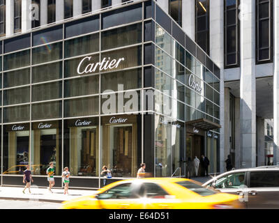 Temporäre Cartier Storefront, NYC Stockfoto