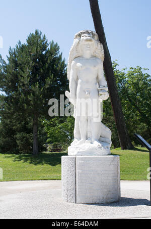 Französischer Widerstandskämpfer Denkmal, Parc Mauresque, Arcachon, Gironde, Frankreich Stockfoto