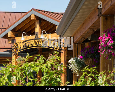 Montana-Club-Lounge-Restaurant und Casino, Great Falls, Montana, USA Stockfoto