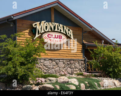 Montana-Club-Lounge-Restaurant und Casino, Great Falls, Montana, USA Stockfoto