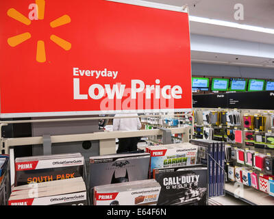 Walmart Rabatt Kaufhaus, USA Stockfoto