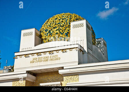 Gebäude der Secession (1897), Olbrich. Diese Halle wurde ein architektonisches Manifest für die Secession Kunst movem Stockfoto